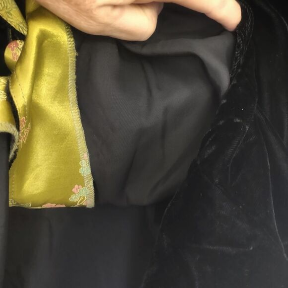 Vtg Toots Dierre Womens‎ Sz Medium Black Velvet 2 Pc Jacket Maxi Skirt - Picture 7 of 15